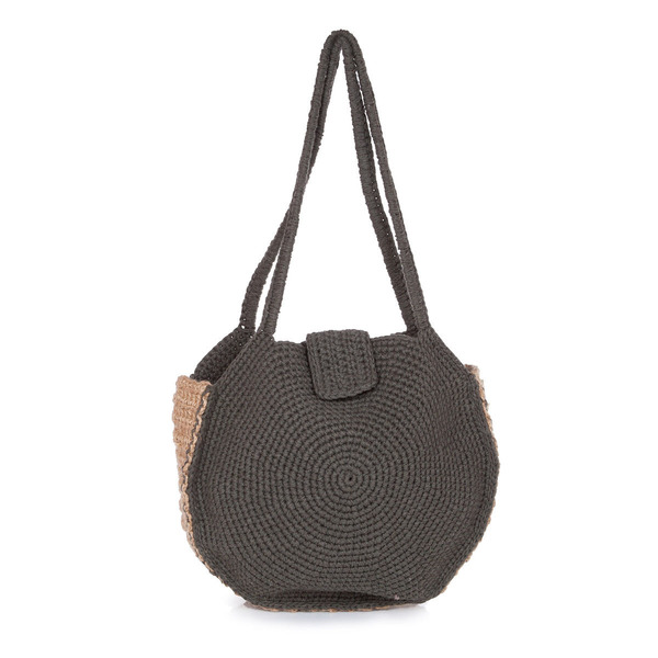 Καλοκαιρινή τσάντα ώμου πλεκτή - ώμου, crochet, πλεκτές τσάντες, βραδινές, μικρές, φθηνές - 2