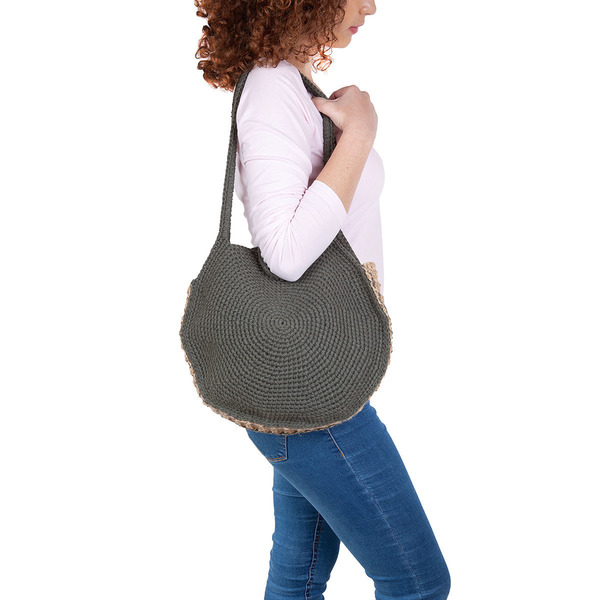 Καλοκαιρινή τσάντα ώμου πλεκτή - ώμου, crochet, πλεκτές τσάντες, βραδινές, μικρές, φθηνές - 4