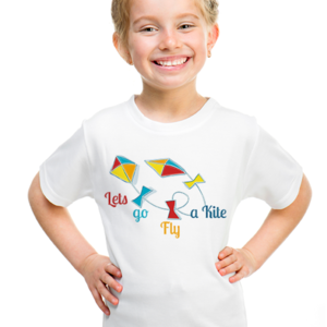 Παιδικό κοντομάνικο μπλουζάκι - Lets go fly a kite - ΧΑΡΤΑΕΤΟΣ - βαμβάκι, κορίτσι, αγόρι, παιδικά ρούχα, 1-2 ετών - 2