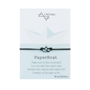Βραχιόλι PaperBoat - ορείχαλκος, επάργυρα, αυξομειούμενα, φθηνά