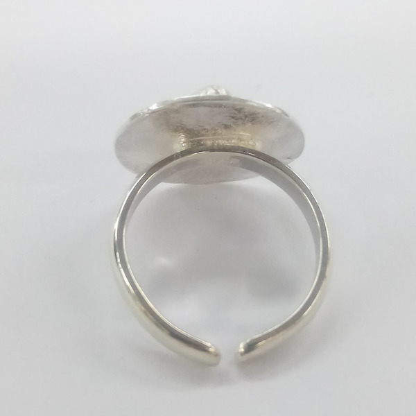 Δαχτυλίδι με ακατέργαστο ρούμπινι - ασήμι, ασήμι 925, μεγάλα, αυξομειούμενα - 4