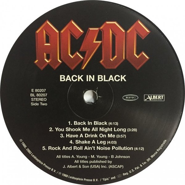 AC/DC Rock Band Vinyl Records Wall Clock - τοίχου, βινύλιο, βινύλιο, ρολόγια - 4