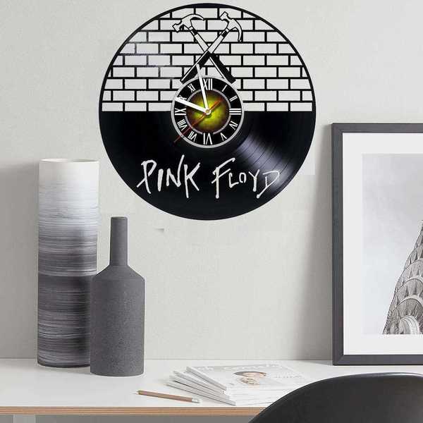 Pink Floyd Vinyl Records Wall Clock - The Wall-Hummers March - τοίχου, ρολόγια - 2