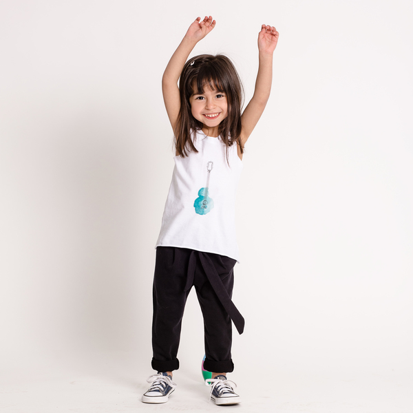 Αμάνικο Μπλουζάκι με Σχέδιο Κιθάρα - βαμβάκι, αμάνικο, παιδικά ρούχα