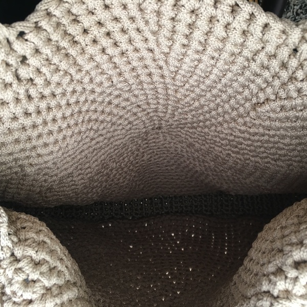 XXL Πλεκτή κυκλική τσάντα - crochet, θαλάσσης, πλεκτές τσάντες - 3