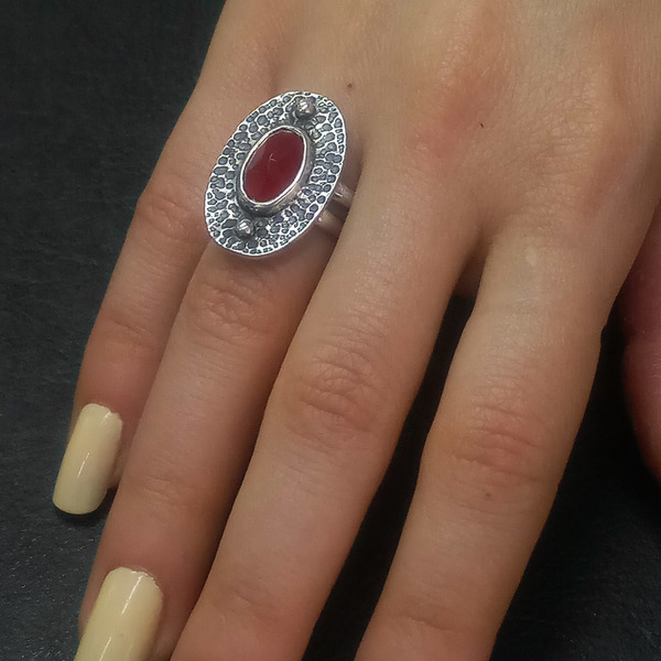 Ασημένιο δαχτυλίδι - ασήμι, μεγάλα, δώρα για γυναίκες