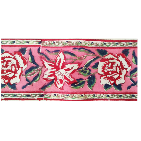 Σετ μαξιλάρια χειροποίητα με μεγάλα ροζ λουλούδια - βαμβάκι, χειροποίητα, μαξιλάρια - 5