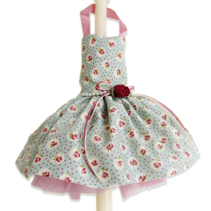 Κοριτσίστικη λαμπάδα με φόρεμα "Κλειώ" εκρού 40cm - κορίτσι, λαμπάδες, για παιδιά