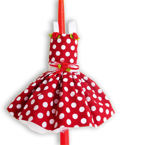 Κοριτσίστικη λαμπάδα με φόρεμα "Daiana" 40cm - για παιδιά, κορίτσι, πριγκίπισσες, μπαλαρίνες