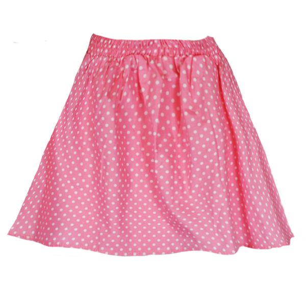 Φούστα παιδική ροζ πουά - πουά, για παιδιά, παιδικά ρούχα