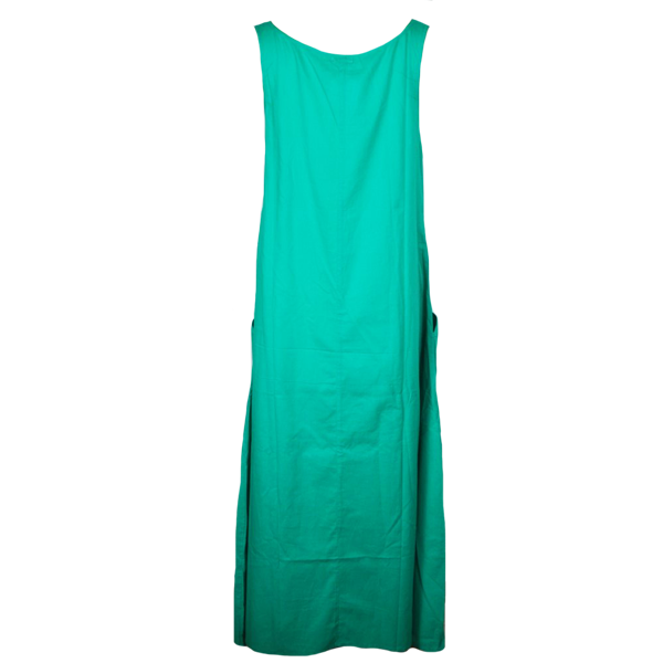 Φόρεμα βεραμάν μακρύ - βαμβάκι, αμάνικο - 2