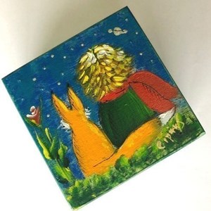 Ξύλινο κουτί ζωγραφική "μικρός πρίγκηπας" - ζωγραφισμένα στο χέρι, οργάνωση & αποθήκευση, μικρός πρίγκιπας, δώρα γενεθλίων - 2