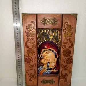 Ξυλινη εικονα με Decoupage & Διακόσμηση με μικτή τεχνική.... - πίνακες & κάδρα, χειροποίητα, πρωτότυπα δώρα, αξεσουάρ γραφείου, κορνίζες - 4