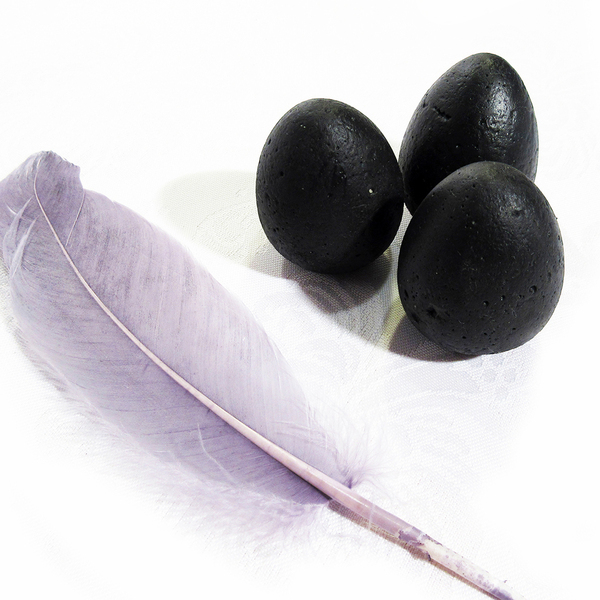 Tσιμεντένια Μαύρα Διακοσμητικά Αυγά|Σετ των 3 - διακοσμητικά, πασχαλινά αυγά διακοσμητικά, για ενήλικες, πασχαλινή διακόσμηση, πασχαλινά δώρα