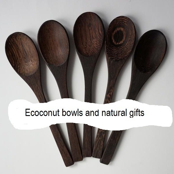 Combo Coconut Bowls-Spoons-Forks-Bamboo - είδη σερβιρίσματος - 4