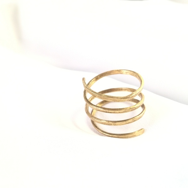 Twisty hammered bronze ring-Δαχτυλίδι σφυρήλατο από ορείχαλκο... - ορείχαλκος, χειροποίητα, σφυρήλατο, φθηνά