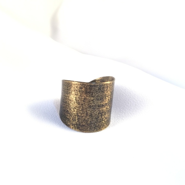 Adjustable oxidized bronze ring-Δαχτυλίδι από ορείχαλκο με οξείδωση... - ορείχαλκος, αυξομειούμενα, φθηνά - 2