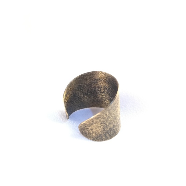 Adjustable oxidized bronze ring-Δαχτυλίδι από ορείχαλκο με οξείδωση... - ορείχαλκος, αυξομειούμενα, φθηνά - 3