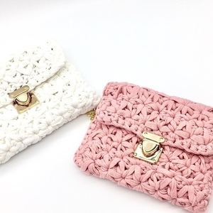 Crochet belt bag - πλεκτές τσάντες, μέσης, μικρές, φθηνές - 4