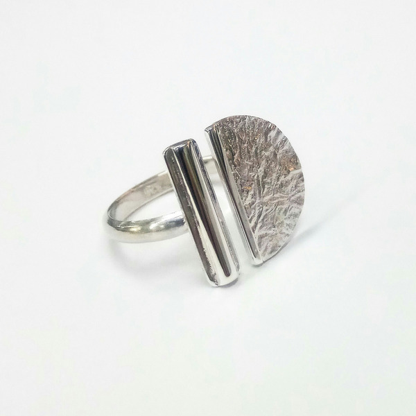 Ασημένιο χειροποίητο δαχτυλίδι - ασήμι, ασήμι 925, μεγάλα, αυξομειούμενα, δώρα για γυναίκες - 2