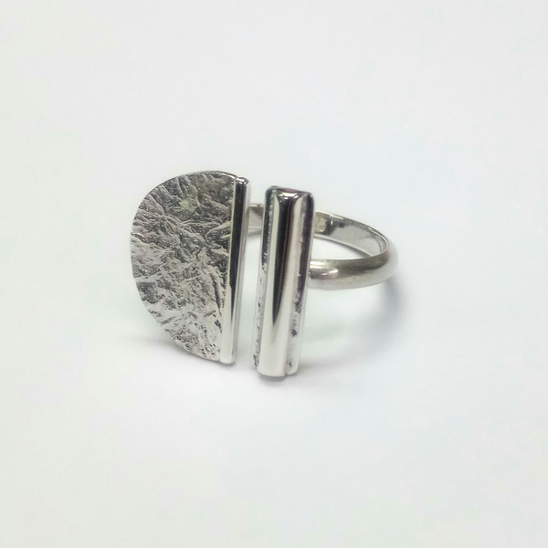 Ασημένιο χειροποίητο δαχτυλίδι - ασήμι, ασήμι 925, μεγάλα, αυξομειούμενα, δώρα για γυναίκες - 3