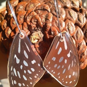 Earrings from real butterfly wings. - κρεμαστά - 4