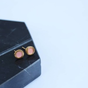 _mini color earrings - χειροποίητα μικρά σκουλαρίκια με χρώμα - καρφωτά, μικρά - 2