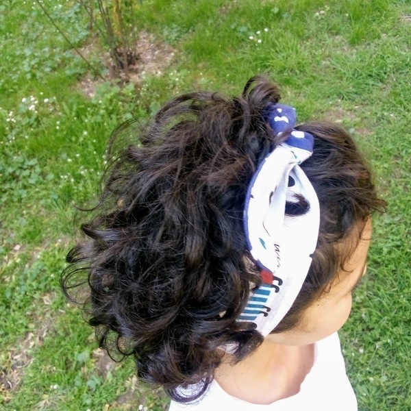 Βαμβακερή κορδέλα μαλλιών με σχέδιο σκυλάκια και πουά - κορδέλα, για παιδιά, αξεσουάρ μαλλιών - 2