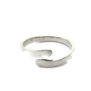 Ανοιχτό δαχτυλίδι από ασήμι. Open silver ring - ασήμι, χειροποίητα, μικρά, boho, αυξομειούμενα, φθηνά