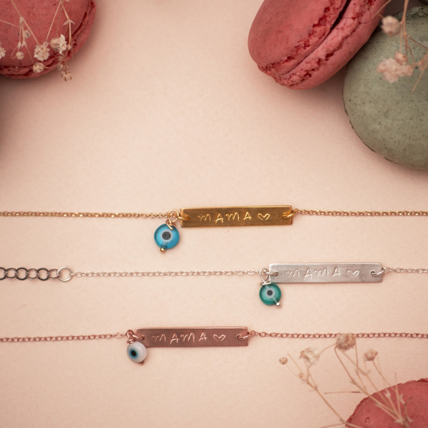 Ασημένιο Βραχιόλι Μαμά με αλυσίδα, επίχρυσο - αλυσίδες, charms, επιχρυσωμένα, ασήμι 925, μαμά, κοσμήματα, αυξομειούμενα - 5