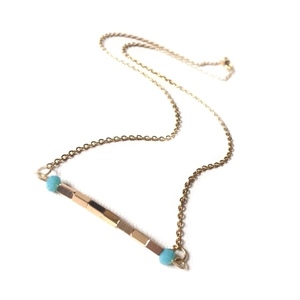 Gold hematite short necklace - ημιπολύτιμες πέτρες, μοντέρνο, αιματίτης, κοντά