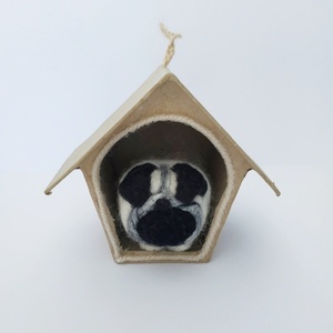 ΣΚΥΛΑΚΙ ΠΑΓΚ (PUG) ΜΙΝΙΑΤΟΥΡΑ - μαλλί, σκυλάκι, Black Friday, μινιατούρες φιγούρες - 4