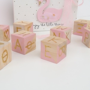 Ξύλινα Κυβάκια με Γράμματα - Αλφαβήτα ♥ σε Ξύλινο κουτί Κύκνος - κορίτσι, κύκνος, κύβος, επιτραπέζια, ξύλινα παιχνίδια - 5