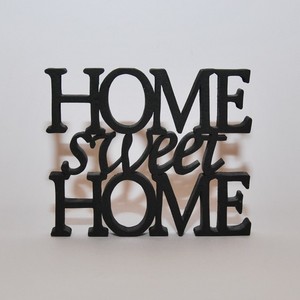 Επιγραφή HOME sweet HOME - ξύλο, δώρο, σπίτι, χειροποίητα, ξύλινο, διακοσμητικά, πρωτότυπα δώρα - 2