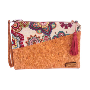 Τσάντα φάκελος φελλός boho _ cork bag - φάκελοι, all day, boho, φελλός, χειρός, μικρές, φθηνές