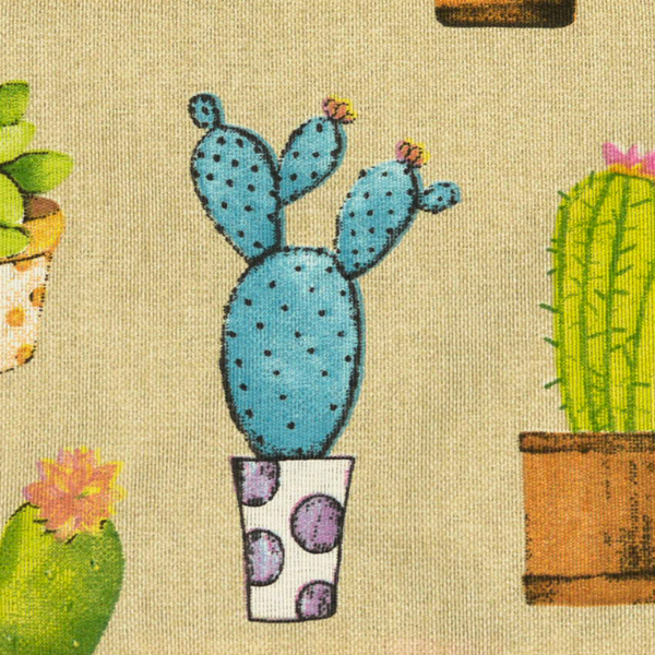 Cactus Τσάντα Φάκελος - βαμβάκι, φάκελοι, κάκτος, χειρός, δώρα για γυναίκες, μικρές, μικρές, φθηνές - 3