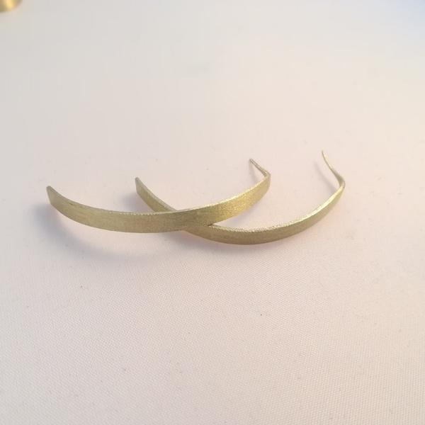 Minimal bronze gold earrings-Χειροποίητα μίνιμαλ σκουλαρίκια από ορείχαλκο - ορείχαλκος, δώρο, κρεμαστά