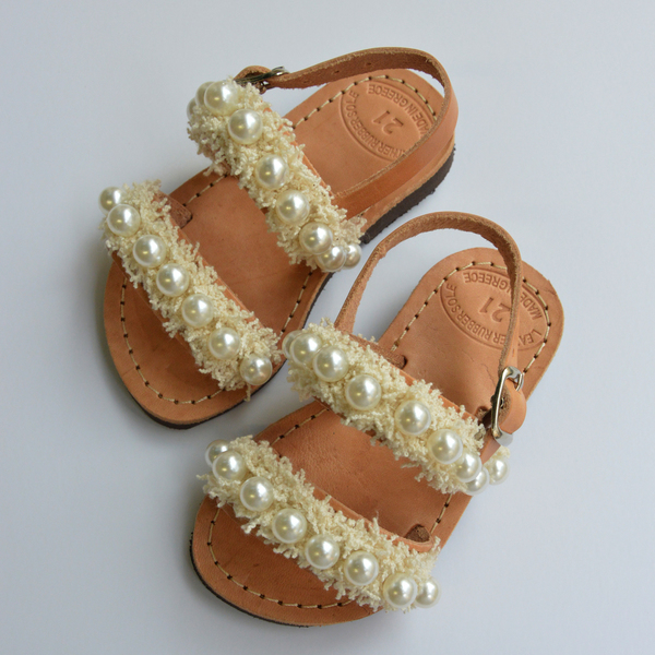 Handmade Baby Sandal Romantic - σανδάλια - 2