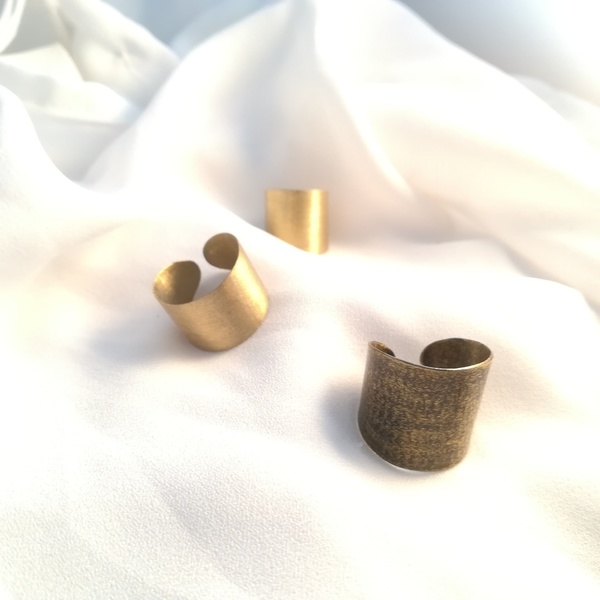 Adjustable oxidized bronze ring-Δαχτυλίδι από ορείχαλκο με οξείδωση... - ορείχαλκος, αυξομειούμενα, φθηνά - 4