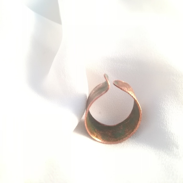 Simply vintage ring-Δαχτυλίδι vintage από οξειδωμένο χαλκό - chic, vintage, ιδιαίτερο, αυξομειούμενα, φθηνά - 3