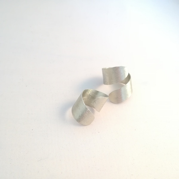 Elix metal ring-Ελικοειδές δαχτυλίδι από αλπακά... - chic, ιδιαίτερο, αλπακάς, minimal, σετ, φθηνά