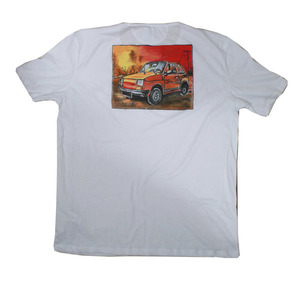 Ανδρικό T-Shirt με ζωγραφιά ένα αυτοκίνητο fiat - βαμβάκι - 4