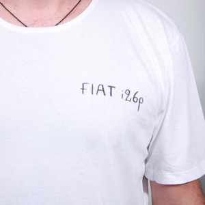 Ανδρικό T-Shirt με ζωγραφιά ένα αυτοκίνητο fiat - βαμβάκι - 5