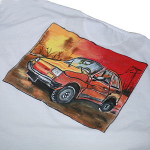 Ανδρικό T-Shirt με ζωγραφιά ένα αυτοκίνητο fiat - βαμβάκι - 3