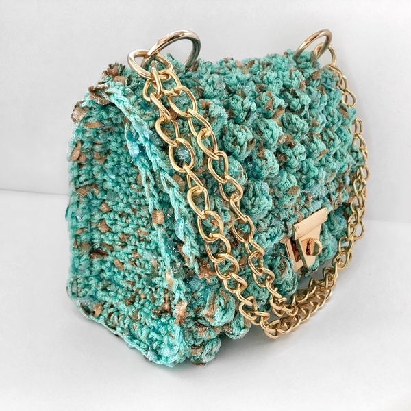 Πλεκτή τσάντα - ώμου, crochet, πλεκτές τσάντες - 2