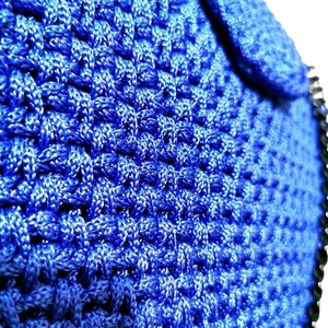 Μπλε Πλεκτή Τσάντα Φάκελος - αλυσίδες, φάκελοι, πλεκτή, πλεκτές τσάντες, φθηνές - 5