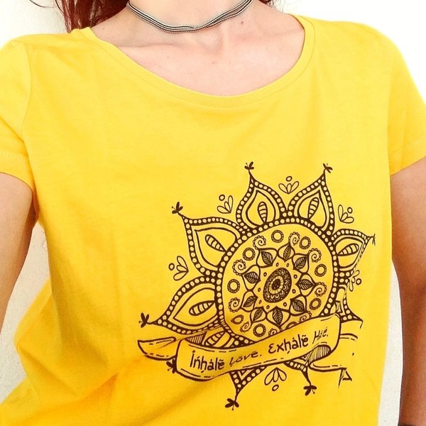 Mandala t-shirt από βιολογικό βαμβάκι (Μ) - βαμβάκι - 4