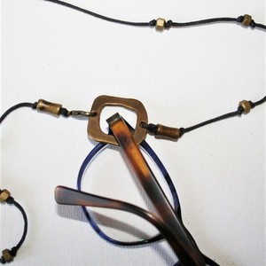 "Aλυσίδα γυαλιών" και κολιέ, πρωτότυπο, με ορείχαλκο, χειροποίητο - γυναικεία, πρωτότυπο, χειροποίητα, κορδόνια γυαλιών - 3