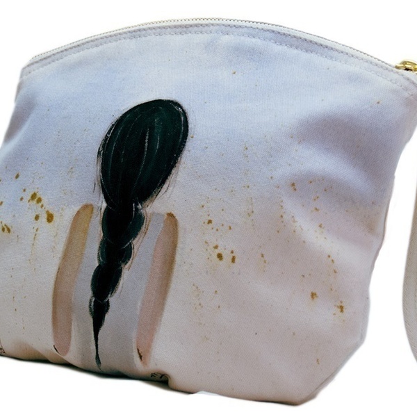 Τσάντα φάκελος, καλοκαιρινή ζωγραφισμένη στο χέρι - ζωγραφισμένα στο χέρι, φάκελοι, καμβάς, απαραίτητα καλοκαιρινά αξεσουάρ - 2