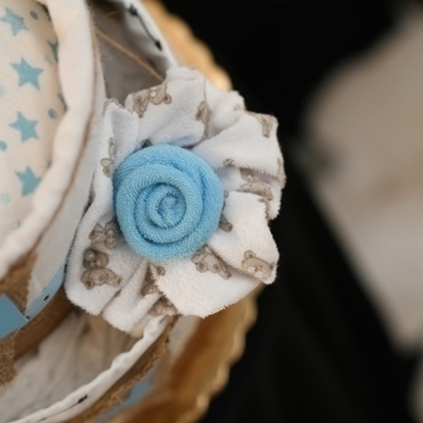 Διώροφη τούρτα Baby Cake "Oh Boy" - βρεφικά, baby shower, diaper cake - 5